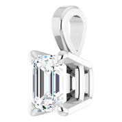 Platinum 1/4 CT Lab-Grown Diamond Pendant