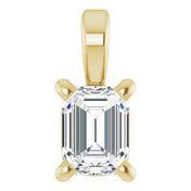 14K Yellow 1/4 CT Lab-Grown Diamond Pendant