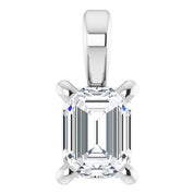 Platinum 1/4 CT Natural Diamond Pendant