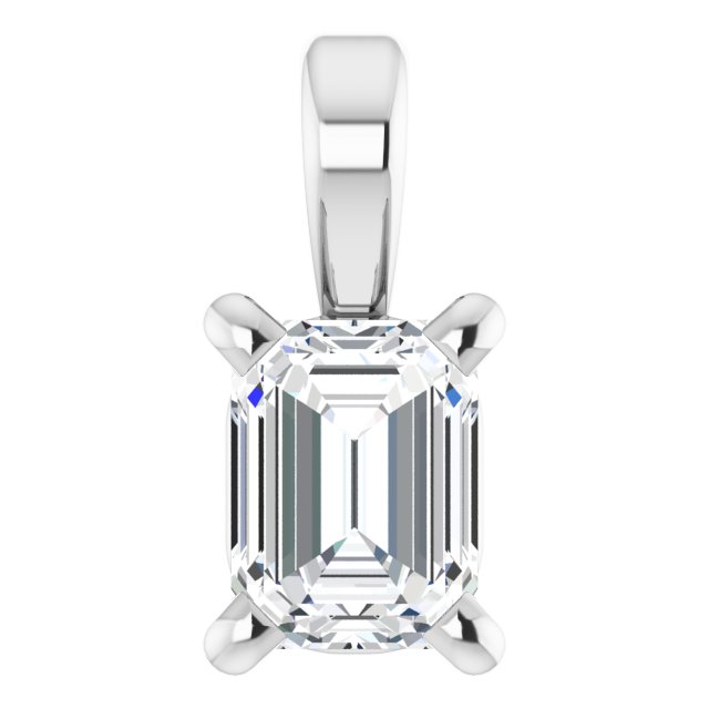 Platinum 1/4 CT Natural Diamond Pendant