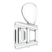 Sterling Silver 1/4 CT Lab-Grown Diamond Pendant
