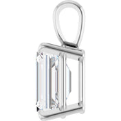 Sterling Silver 1 CT Lab-Grown Diamond Pendant