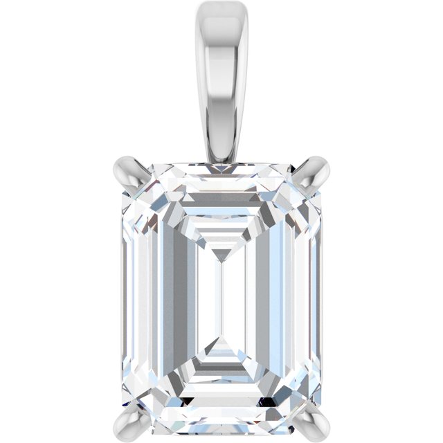 Platinum 1 CT Lab-Grown Diamond Pendant