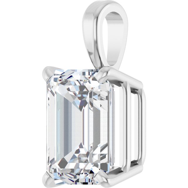 Platinum 1 CT Lab-Grown Diamond Pendant