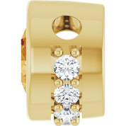 14K Yellow Natural Citrine & 1/10 CTW Natural Diamond Pendant
