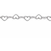 Sterling Silver 3.2 mm Heart Chain by the Inch