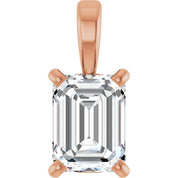 14K Rose 1/3 CT Natural Diamond Pendant