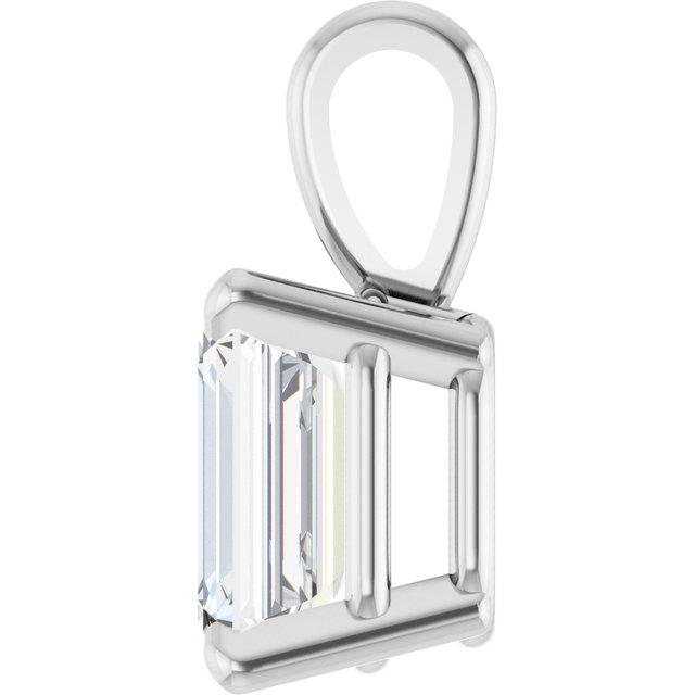 Platinum 1/3 CT Lab-Grown Diamond Pendant