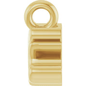10K Mimi Lowercase Script Necklace Center in White, Yellow, and Rose Gold Options