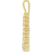 14K Yellow 1/3 CTW Lab-Grown Diamond Pendant