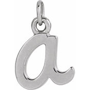 Platinum Petite Initial A Pendant