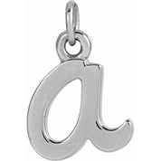 Platinum Petite Initial A Pendant