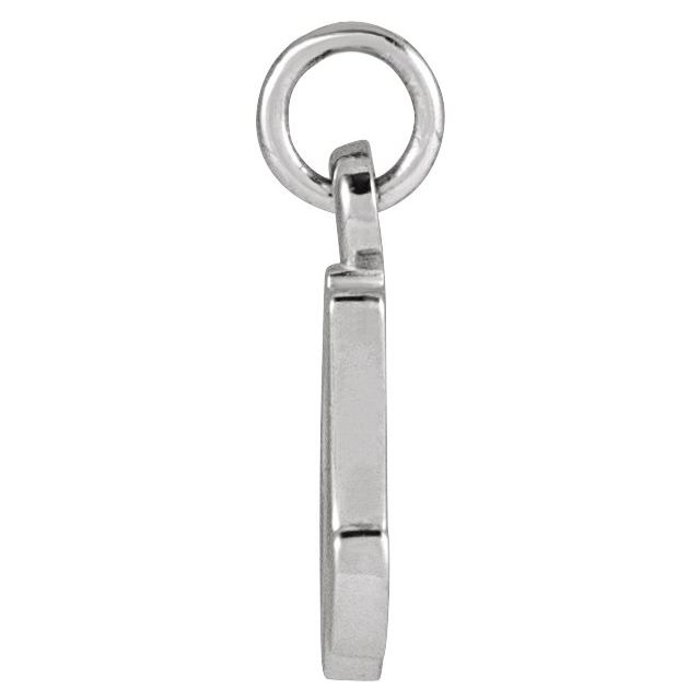 Platinum Petite Initial A Pendant