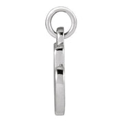 Platinum Petite Initial M Pendant