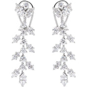 14K White 4 1/4 CTW Lab-Grown Diamond Earrings