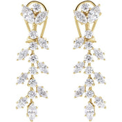 14K Yellow 4 1/4 CTW Lab-Grown Diamond Earrings