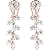 14K Rose 4 1/4 CTW Lab-Grown Diamond Earrings