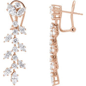14K Rose 4 1/4 CTW Lab-Grown Diamond Earrings