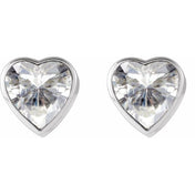 Sterling Silver Stuller Lab-Grown Moissanite Stud Earrings