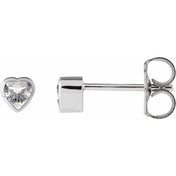 Sterling Silver Stuller Lab-Grown Moissanite Stud Earrings