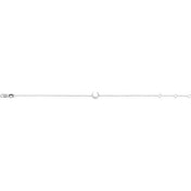 Sterling Silver .04 CTW Natural Diamond Crescent Moon 6 1/2-7 1/2 Bracelet