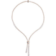 14K Rose 26 1/5 CTW Lab-Grown Diamond 20" Necklace