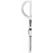 Platinum .03 CT Natural Diamond Vote Charm/Pendant
