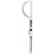Platinum .03 CT Natural Diamond Vote Charm/Pendant
