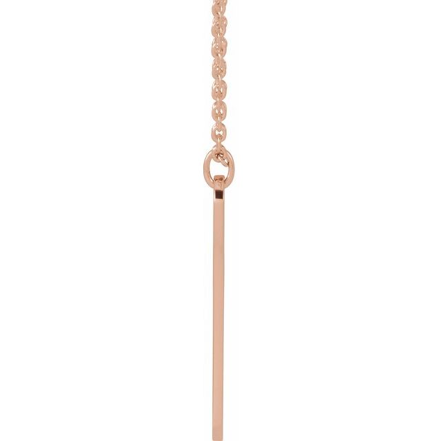 14K Engravable Interlocking Hearts Necklace 16-18" Adjustable Chain