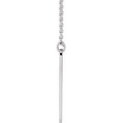 14K Engravable Interlocking Hearts Necklace 16-18" Adjustable Chain