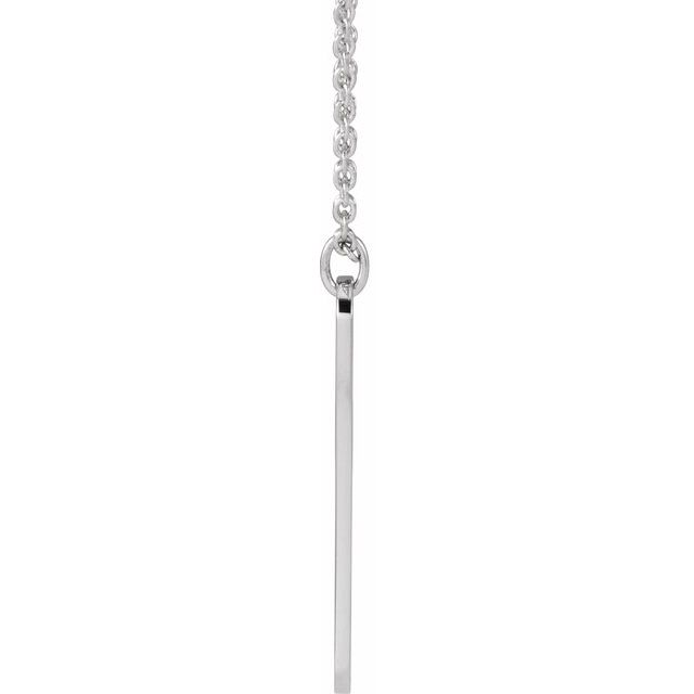 14K Engravable Interlocking Hearts Necklace 16-18" Adjustable Chain