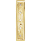 14K Yellow 1/5 CTW Natural Diamond Pendant