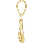 14K Yellow Heart Pendant