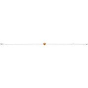 Sterling Silver Natural Citrine  6 1/2-7-1/2" Bracelet