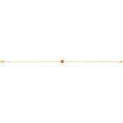 14K Yellow Natural Citrine  6 1/2-7-1/2" Bracelet