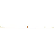 14K Yellow Natural Citrine  6 1/2-7-1/2" Bracelet