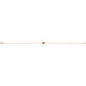 14K Rose Natural Citrine  6 1/2-7-1/2" Bracelet