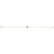 14K Rose Natural Citrine  6 1/2-7-1/2" Bracelet