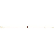14K Yellow Natural Mozambique Garnet  6 1/2-7-1/2" Bracelet