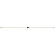 14K Rose Natural Mozambique Garnet  6 1/2-7-1/2" Bracelet