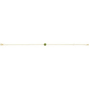 14K Yellow Natural Peridot  6 1/2-7-1/2" Bracelet