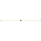 14K Yellow Natural Ruby  6 1/2-7-1/2" Bracelet