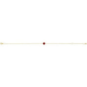 14K Yellow Natural Ruby  6 1/2-7-1/2" Bracelet