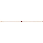 14K Rose Lab-Grown Ruby  6 1/2-7-1/2" Bracelet