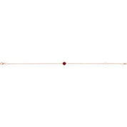 14K Rose Lab-Grown Ruby  6 1/2-7-1/2" Bracelet