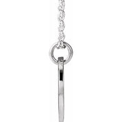 Platinum Script Initial R 16-18" Necklace