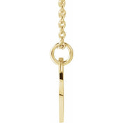 14K Yellow Script Initial H 16-18" Necklace