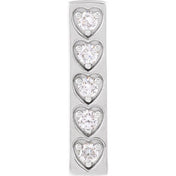 14K White 1/5 CTW Natural Diamond Pendant