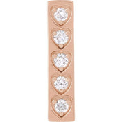 14K Rose 1/5 CTW Natural Diamond Pendant