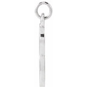 Platinum Petite Initial G Pendant